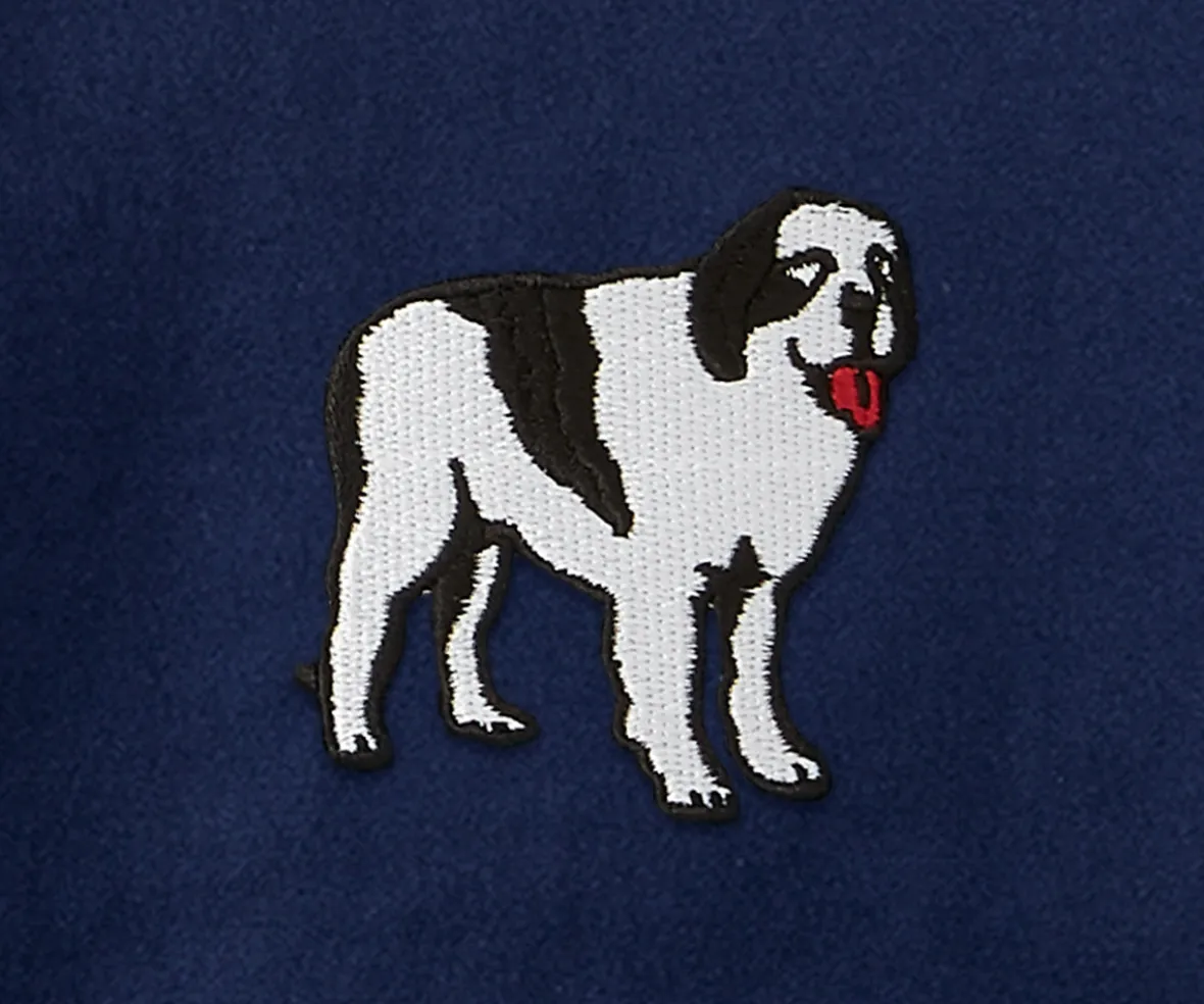 French Terry Fleece Embroidered Crew-Big Dogs Fashion
